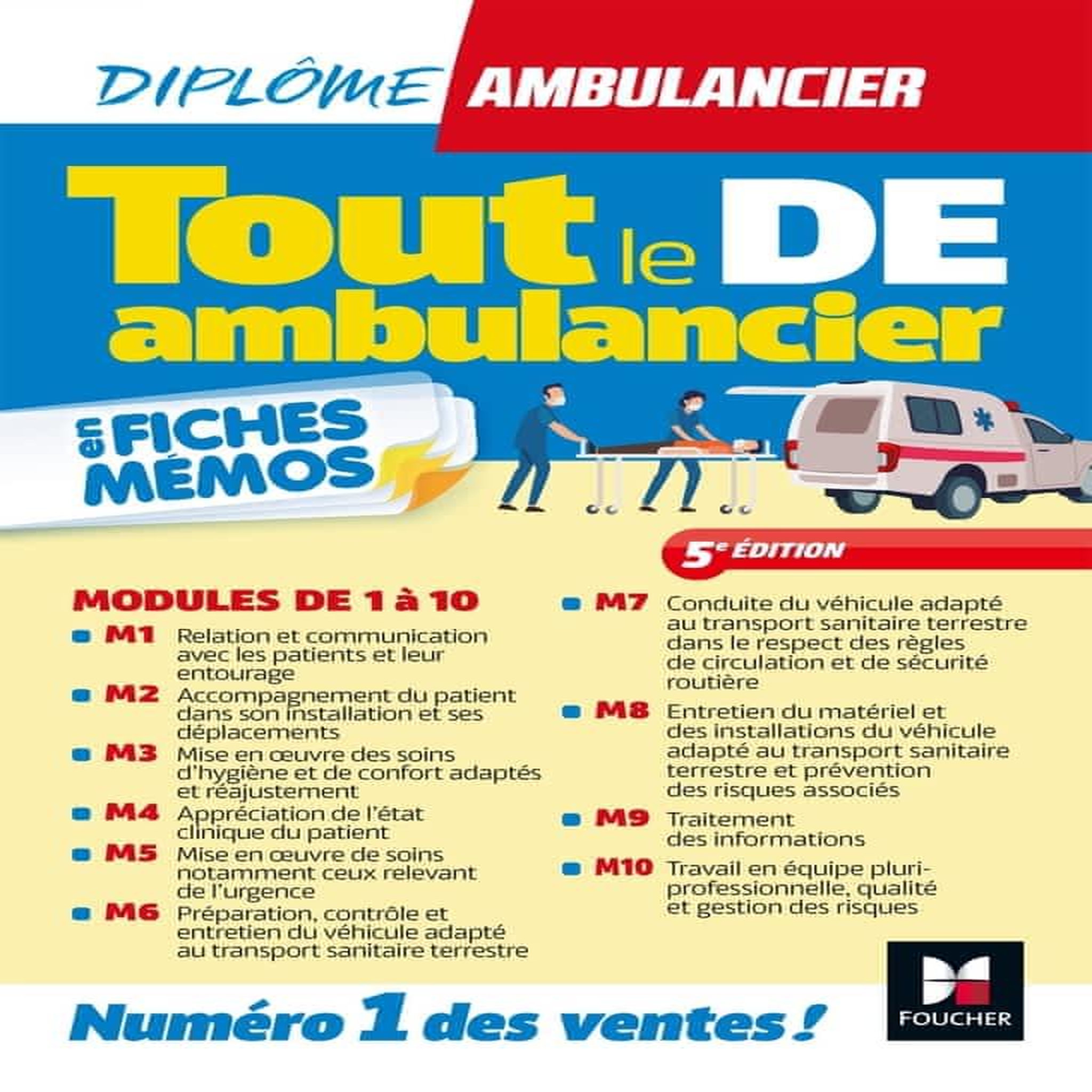 TOUT LE DE AMBULANCIER EN FICHES MEMOS. 5E EDITION, Thimon-Gourinal Antoine