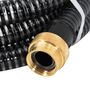 Voir la diapositive 5 : VIDAXL Tuyau d'aspiration avec raccords en laiton noir 1,1  20 m PVC