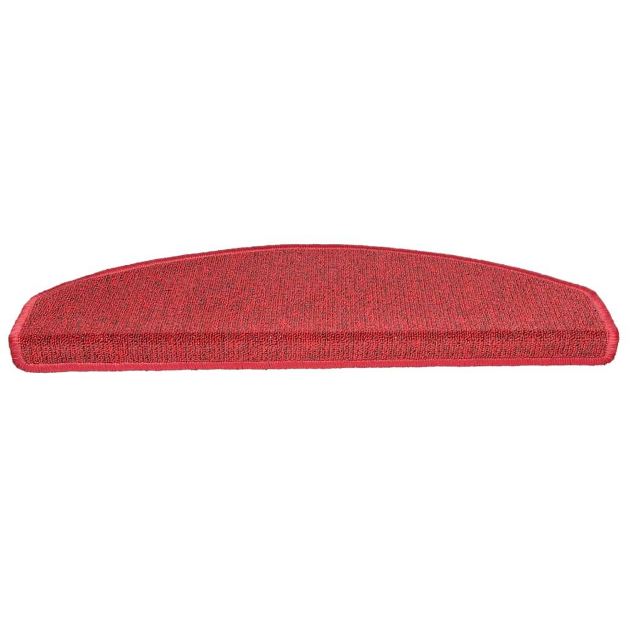 Voir la diapositive 5 : VIDAXL Tapis d'escalier 10 pcs 65x24x4 cm Rouge bordeaux