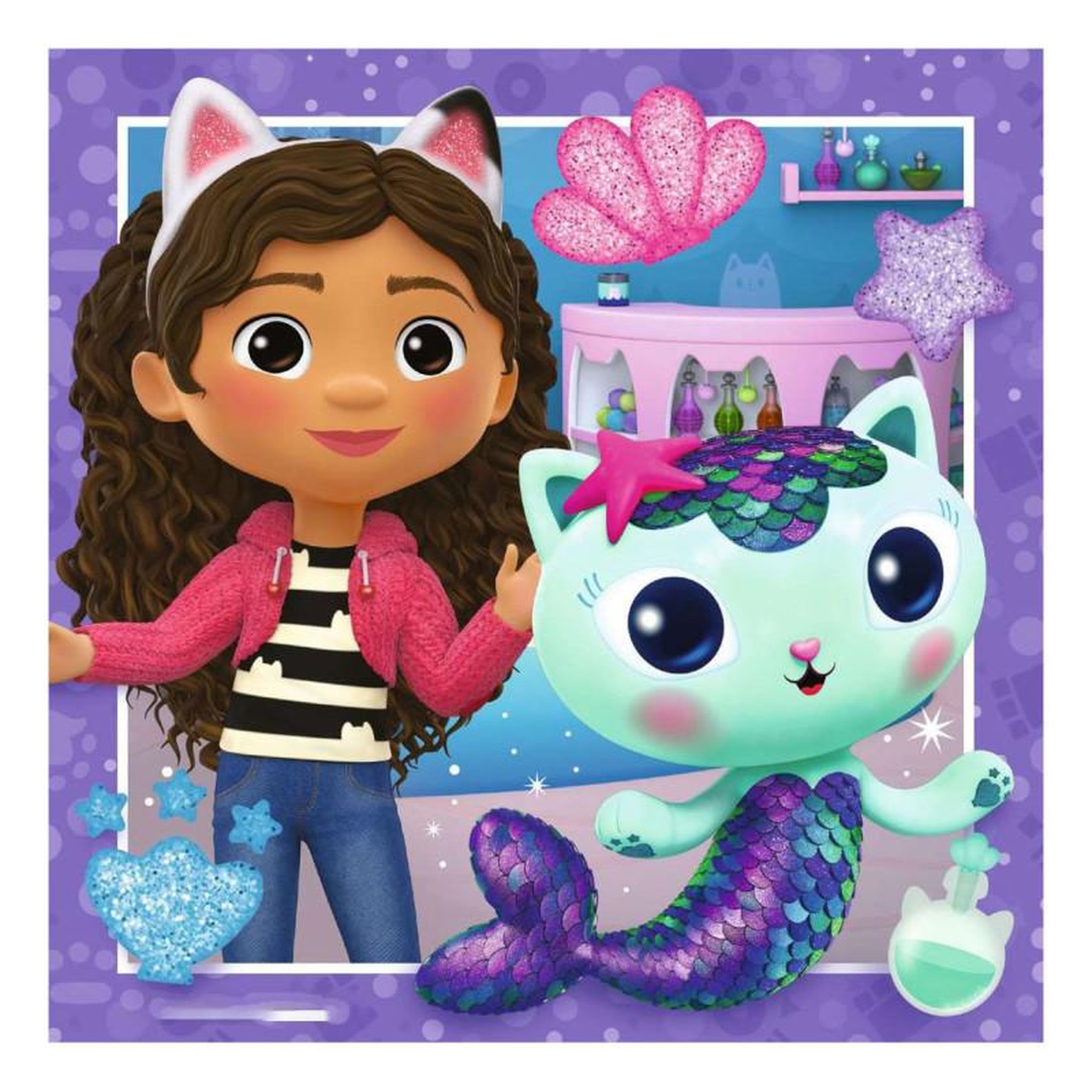 Voir la diapositive 4 : RAVENSBURGER Ravensburger - Gabby's Dollhouse Jigsaw Puzzle, 3x49pcs. 56590