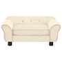 Voir la diapositive 2 : VIDAXL Canape pour chien Creme 72x45x30 cm Peluche