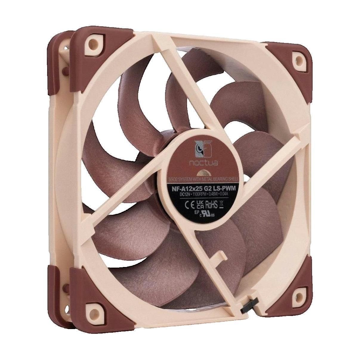 Noctua Ventilateur Noctua NF-A12x25 G2 LS-PWM beige et brun