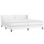 Voir la diapositive 3 : VIDAXL Sommier a lattes de lit avec matelas Blanc 200x200cm Similicuir