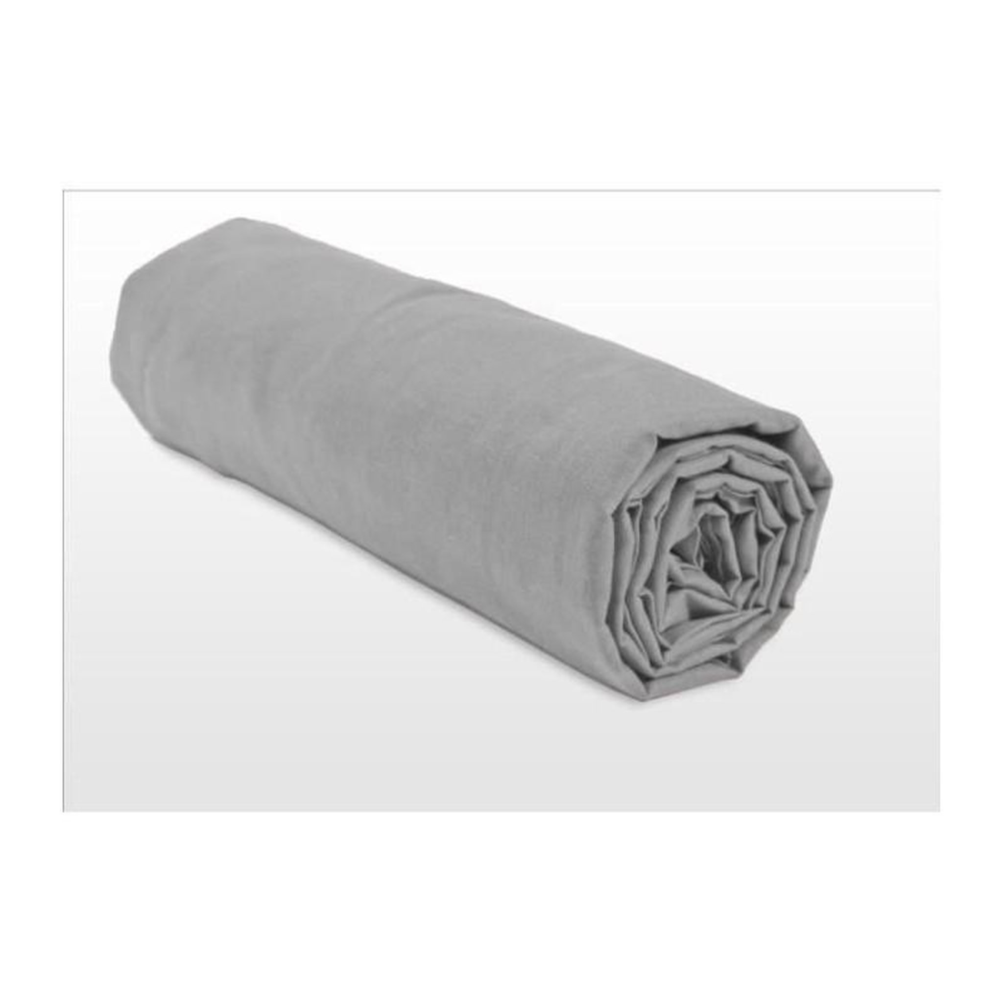 Voir la diapositive 4 : HOME LINGE PASSION Drap housse - HOME LINGE PASSION - HP71769 - 160 x 200 cm + 30 cm bonnet - Microfibre - 82 g - Gris clair