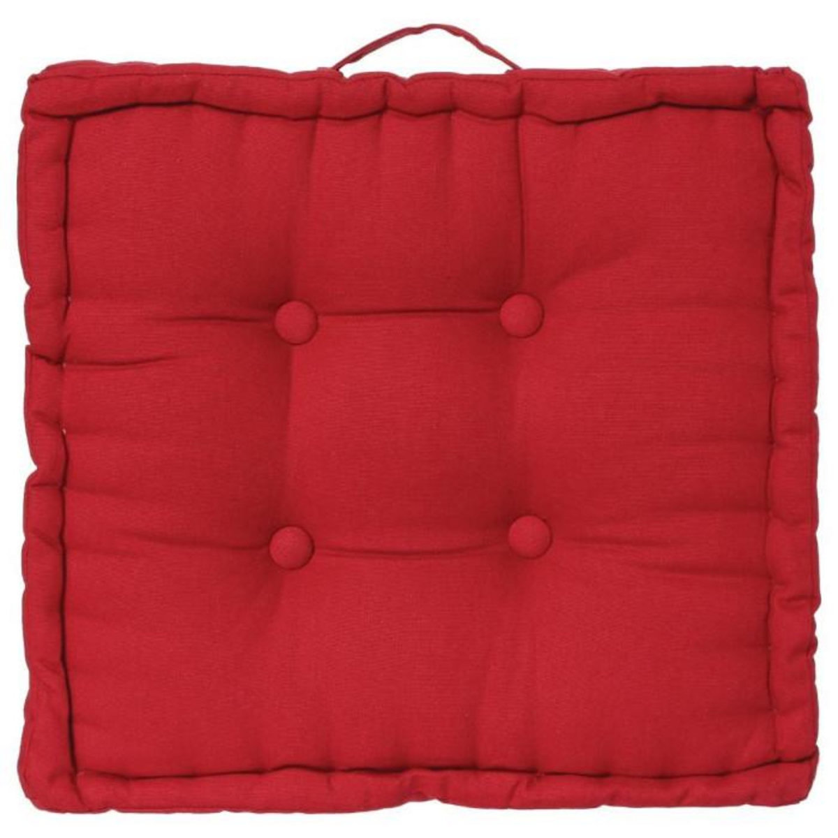 ATMOSPHERA Coussin de Sol  Dorian  40x40cm Rouge