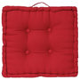 Voir la diapositive 1 : ATMOSPHERA Coussin de Sol  Dorian  40x40cm Rouge