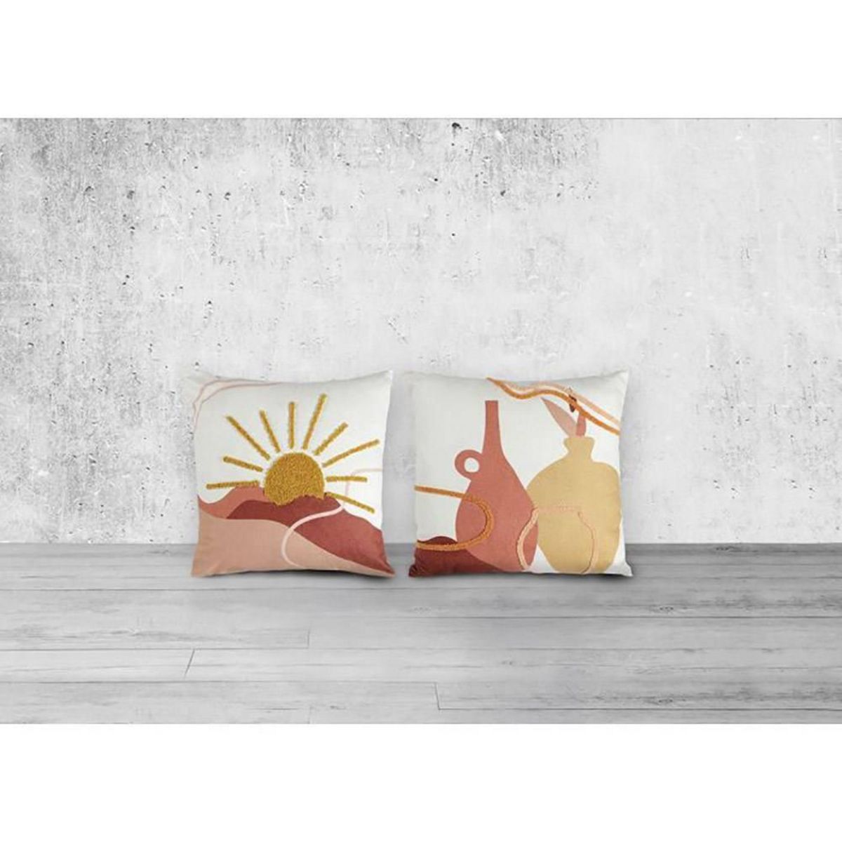 OSTARIA Housse de coussin 40x40 cm Soleil