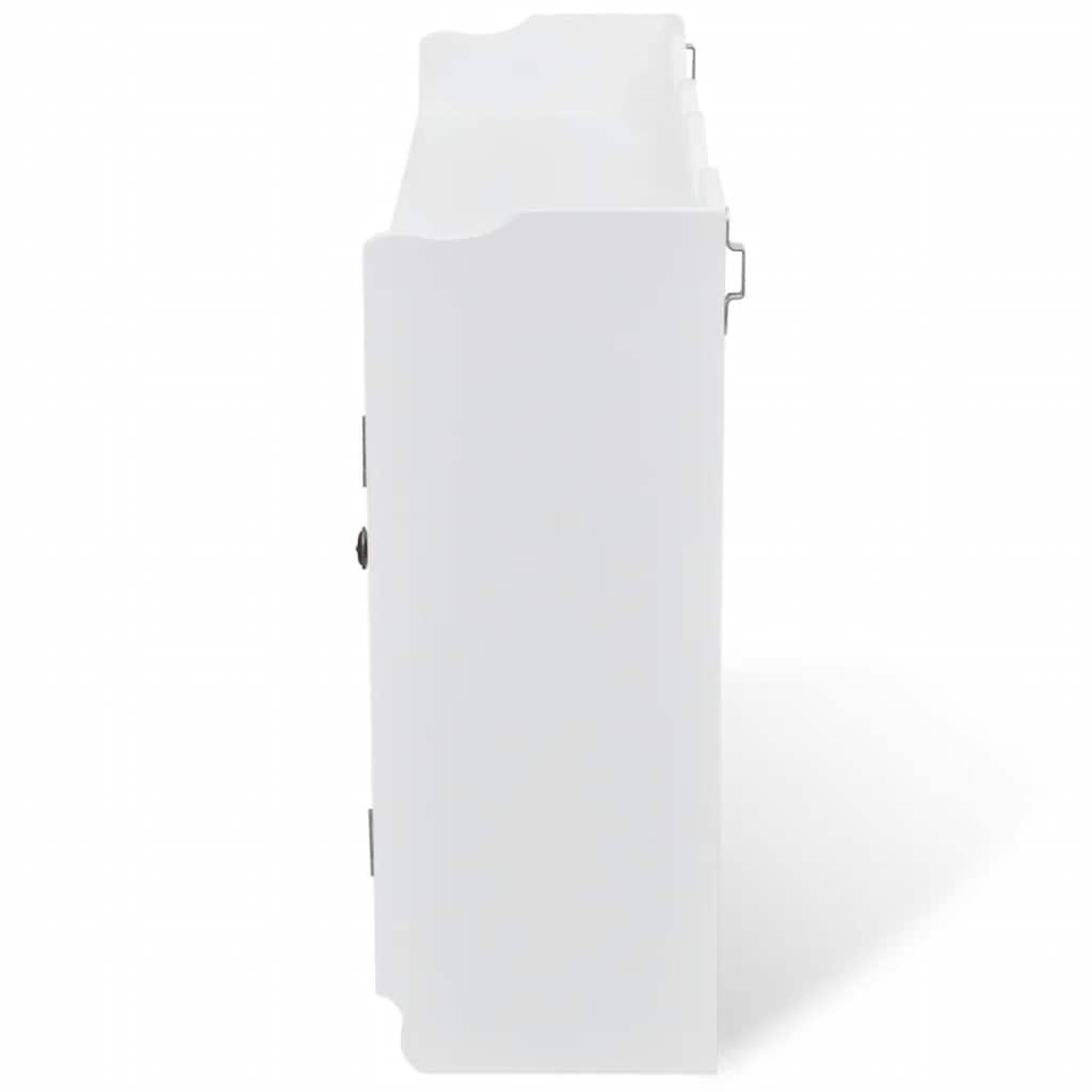 Voir la diapositive 5 : VIDAXL Vitrine murale avec etagere de livre / dvd / verre en mdf blanc