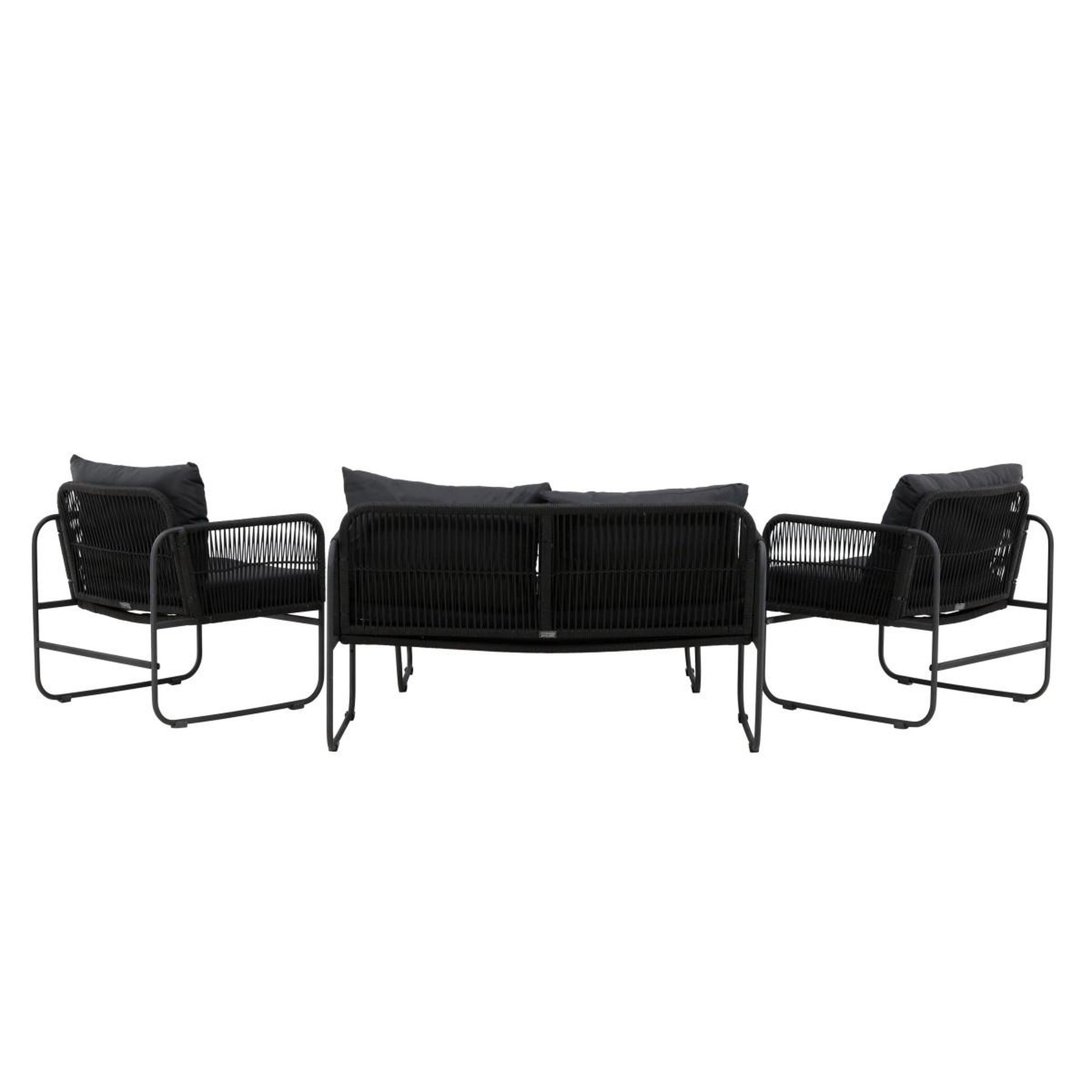 Voir la diapositive 3 : Paris Prix Salon de jardin  utah  127cm noir