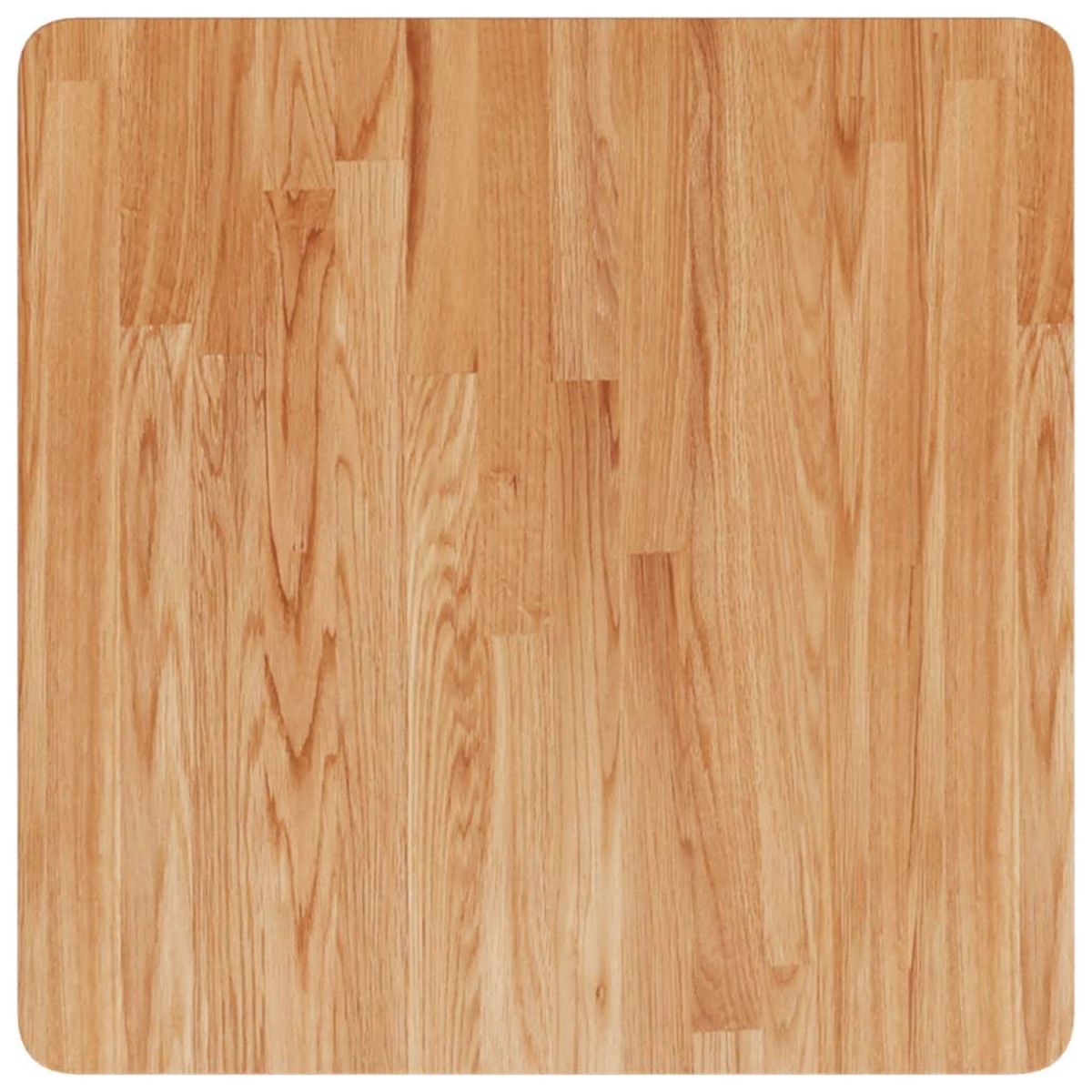 VIDAXL Dessus de table carre Marron clair60x60x2,5cm Bois chene traite
