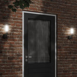 VIDAXL Applique murale d'exterieur noir acier inoxydable