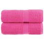Voir la diapositive 1 : VIDAXL Serviettes d invité de qualité supérieure SOLUND 2 pcs rose