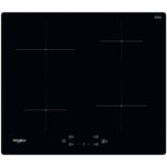 Whirlpool Table de cuisson induction 60cm 4 feux 7200w noir - wsq2160ne