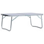Voir la diapositive 1 : VIDAXL Table pliable de camping Blanc Aluminium 60x40 cm
