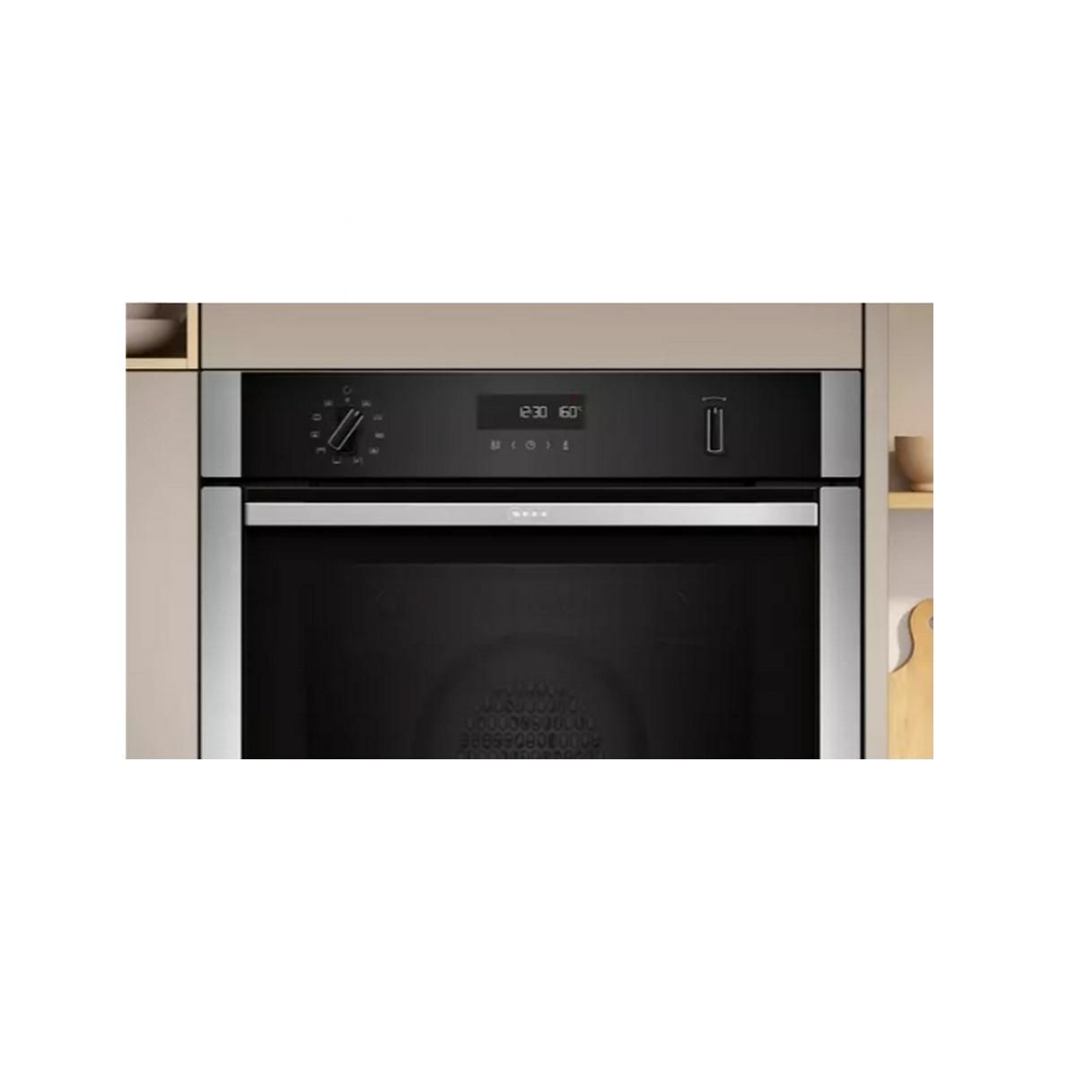 Neff Four intégrable multifonction 71l 60cm pyrolyse + hydrolyse noir/inox - B6ACH7AN3F