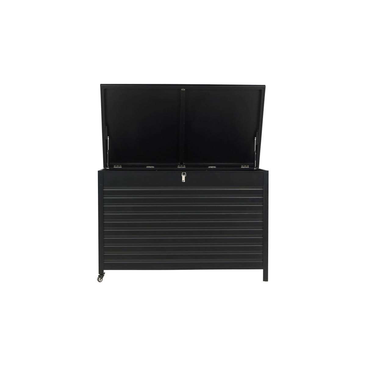 Paris Prix Coffre de Jardin en Métal  Tiana  150cm Noir