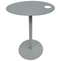 Voir la diapositive 2 : Paris Prix Table d'Appoint Ovale en Métal  Melisa  45cm Gris
