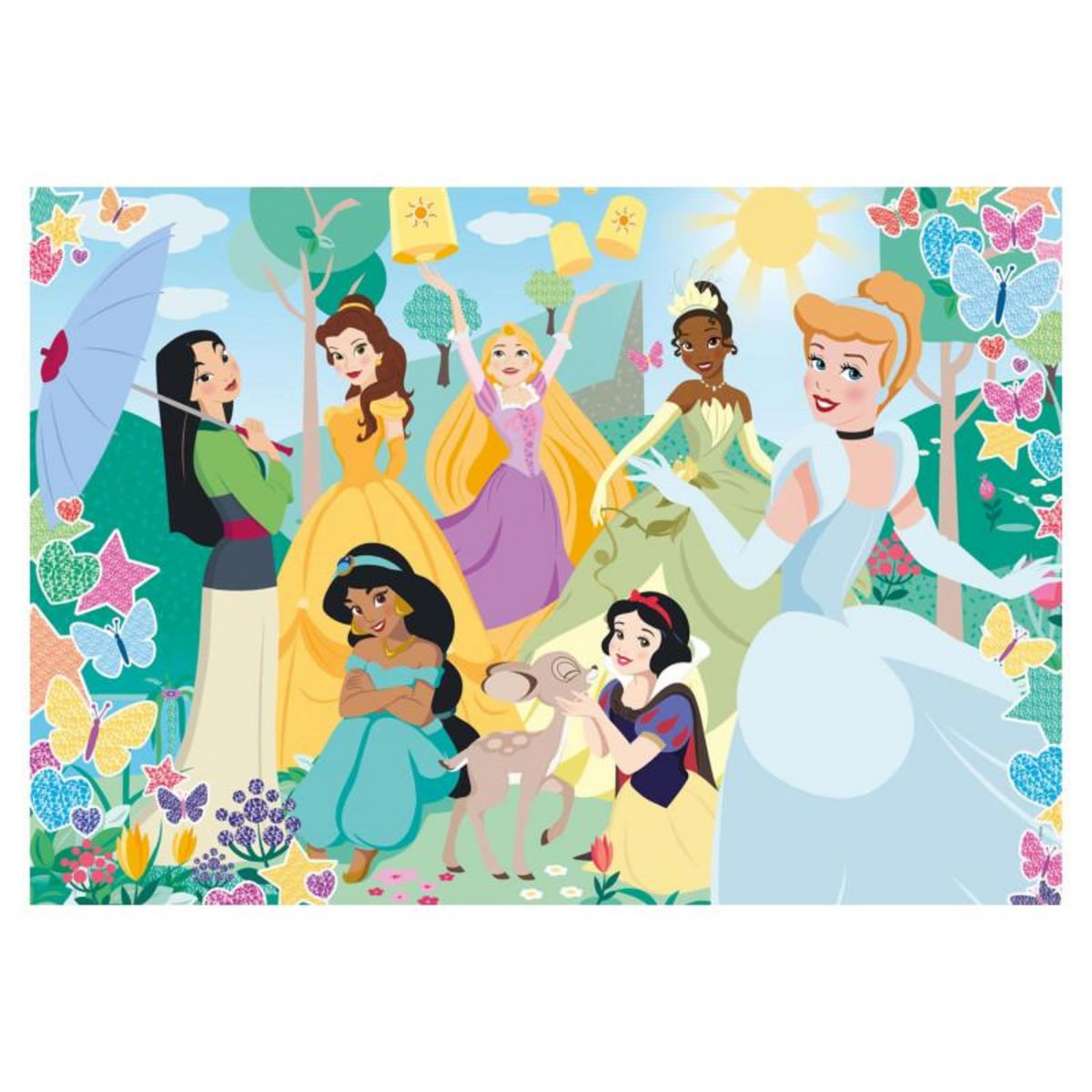 CLEMENTONI Clementoni Glitter Puzzle Disney Princess, 104pcs. 20346
