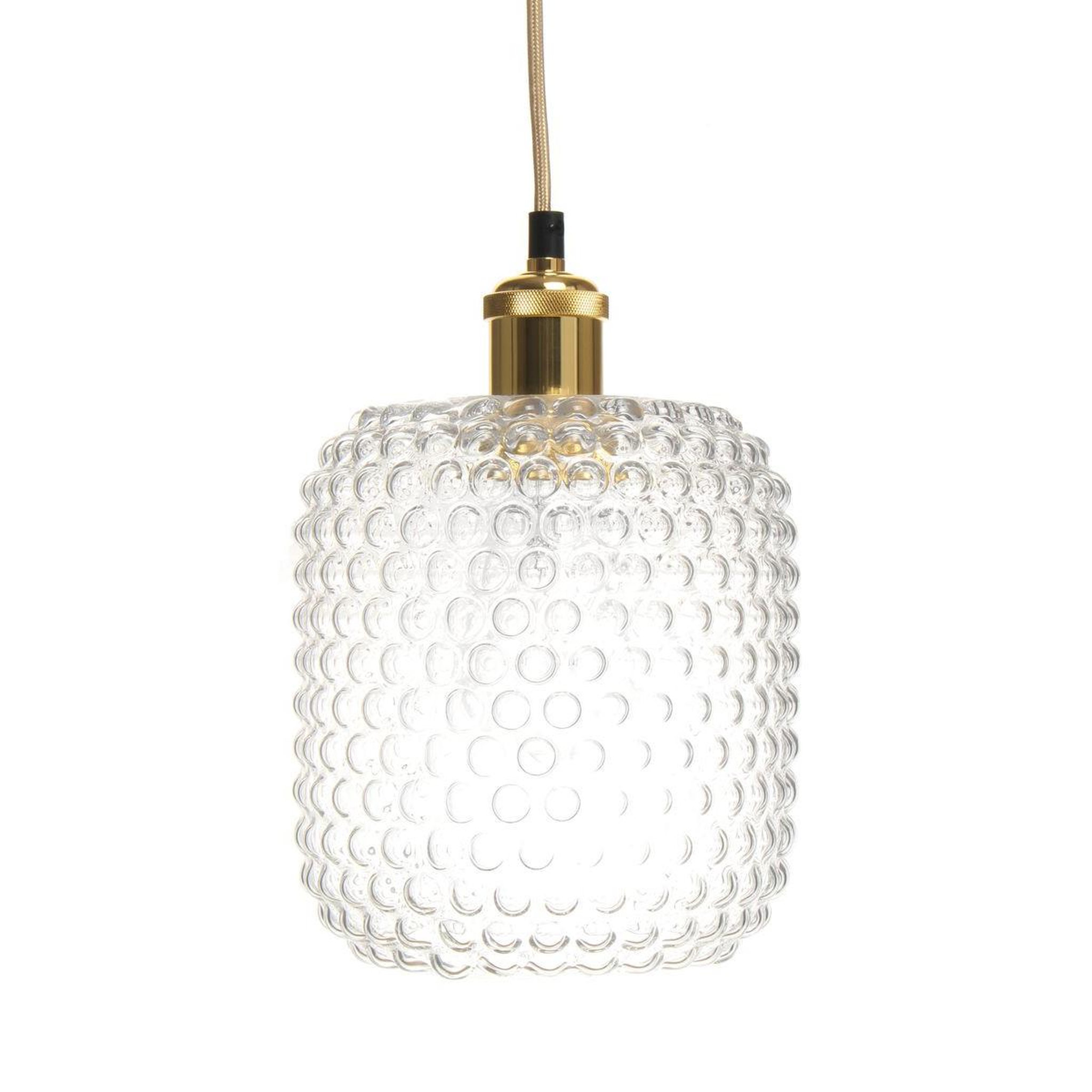 Paris Prix Lampe suspension en verre  irène  27cm transparent