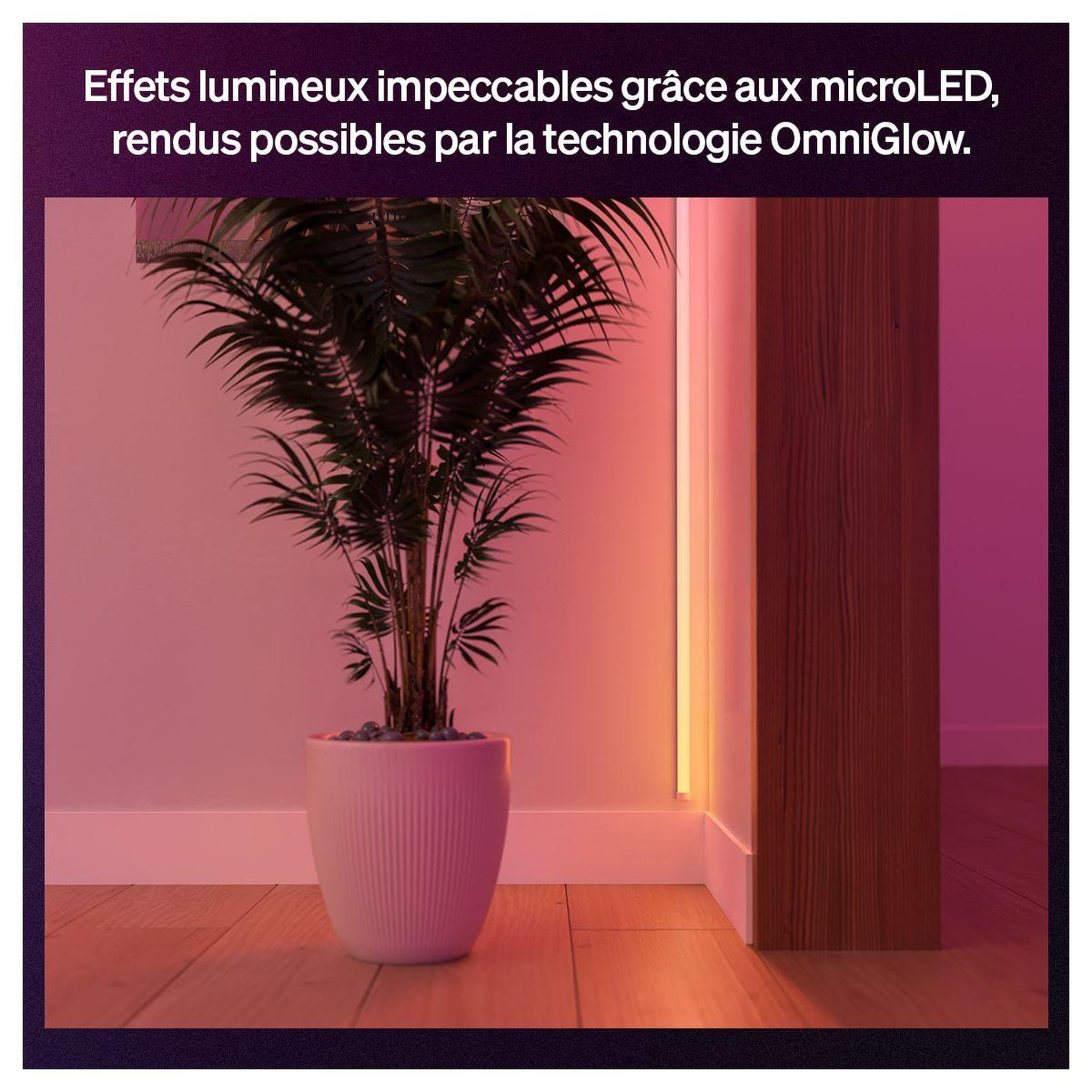 Voir la diapositive 3 : PHILIPS HUE Bandeau led omniglow strip light 3m white&color grad
