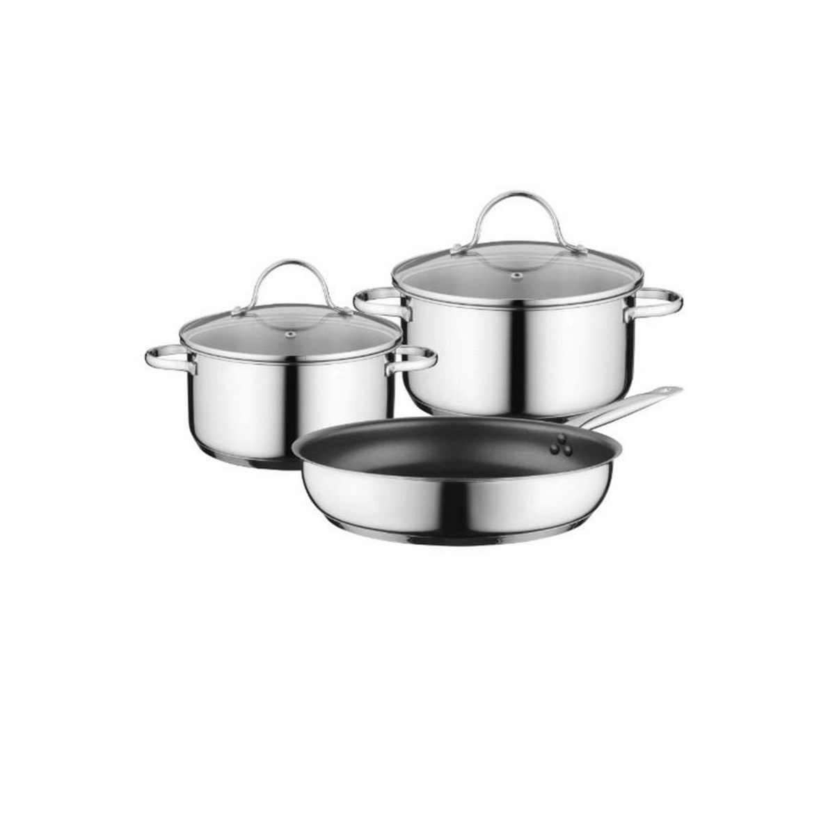 BOSCH Batterie de cuisine 3 pièces inox - hez9se030