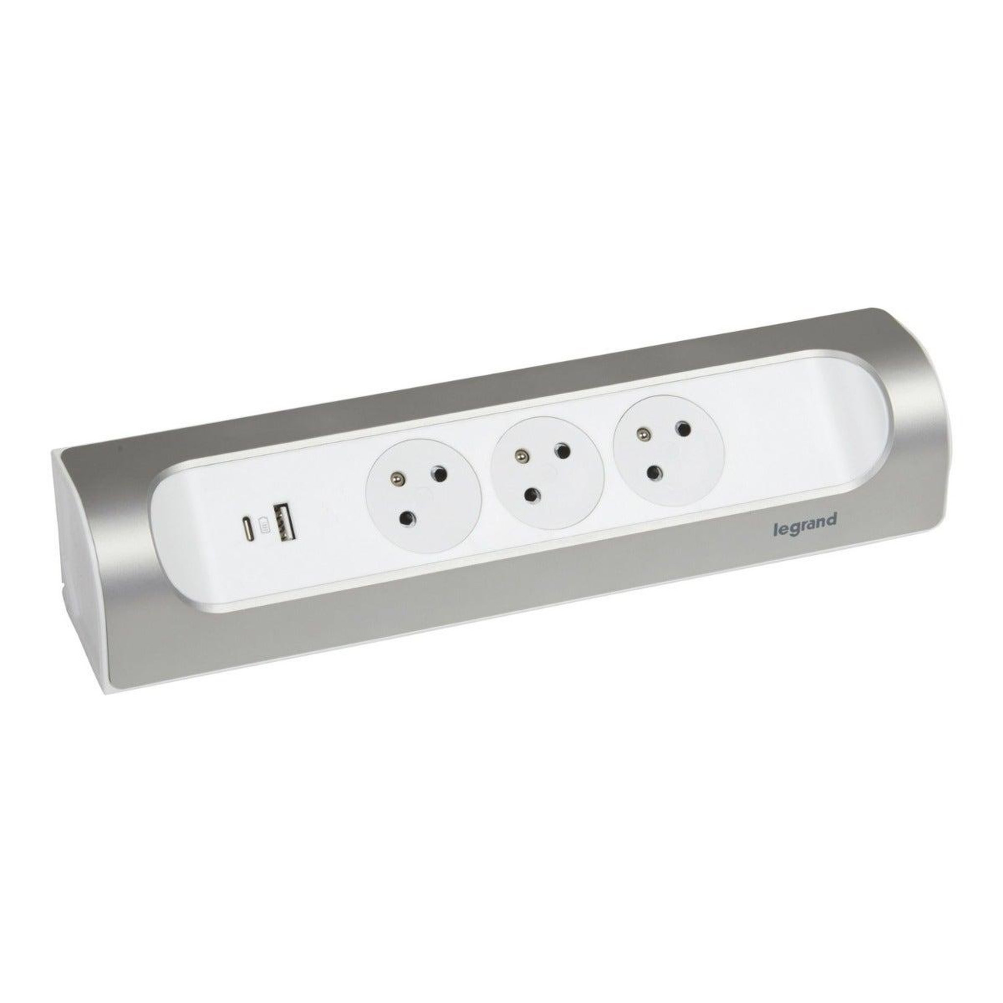 Legrand Multiprise d'angle 3 prises + usb a et c (à câbler)
