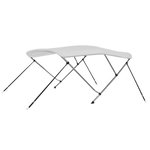 VIDAXL Auvent bimini a 3 arceaux Blanc 183x196x137 cm