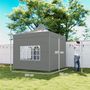 Voir la diapositive 3 : OUTSUNNY Tonnelle barnum pop-up 3 x 3 m 4 parois latérales amovibles 3 fenêtres hauteur réglable sac transport gris