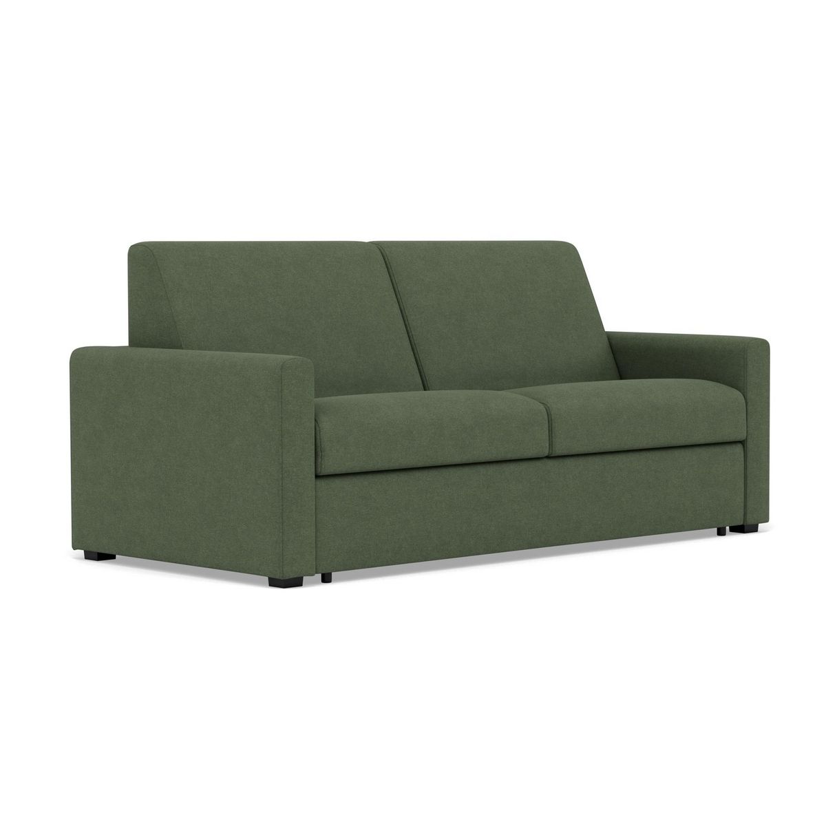 BEST MOBILIER Julia - canapé 3 places convertible express couchage quotidien 140 cm matelas 14 cm en tissu