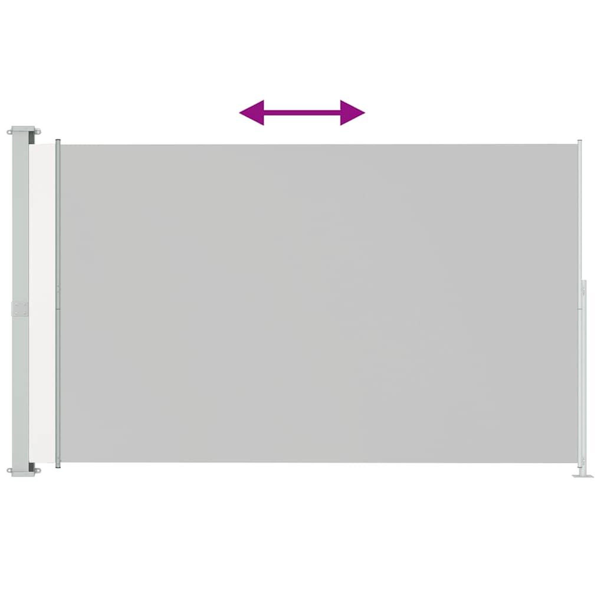 Voir la diapositive 3 : VIDAXL Auvent lateral retractable de patio 220x300 cm Creme