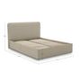 Voir la diapositive 6 : BEST MOBILIER Goyave - lit coffre - 140x190 - en tissu - sommier inclus