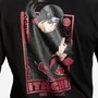 Voir la diapositive 2 : CAPSLAB T-shirt homme manches longues avec print Naruto Shippuden Itachi