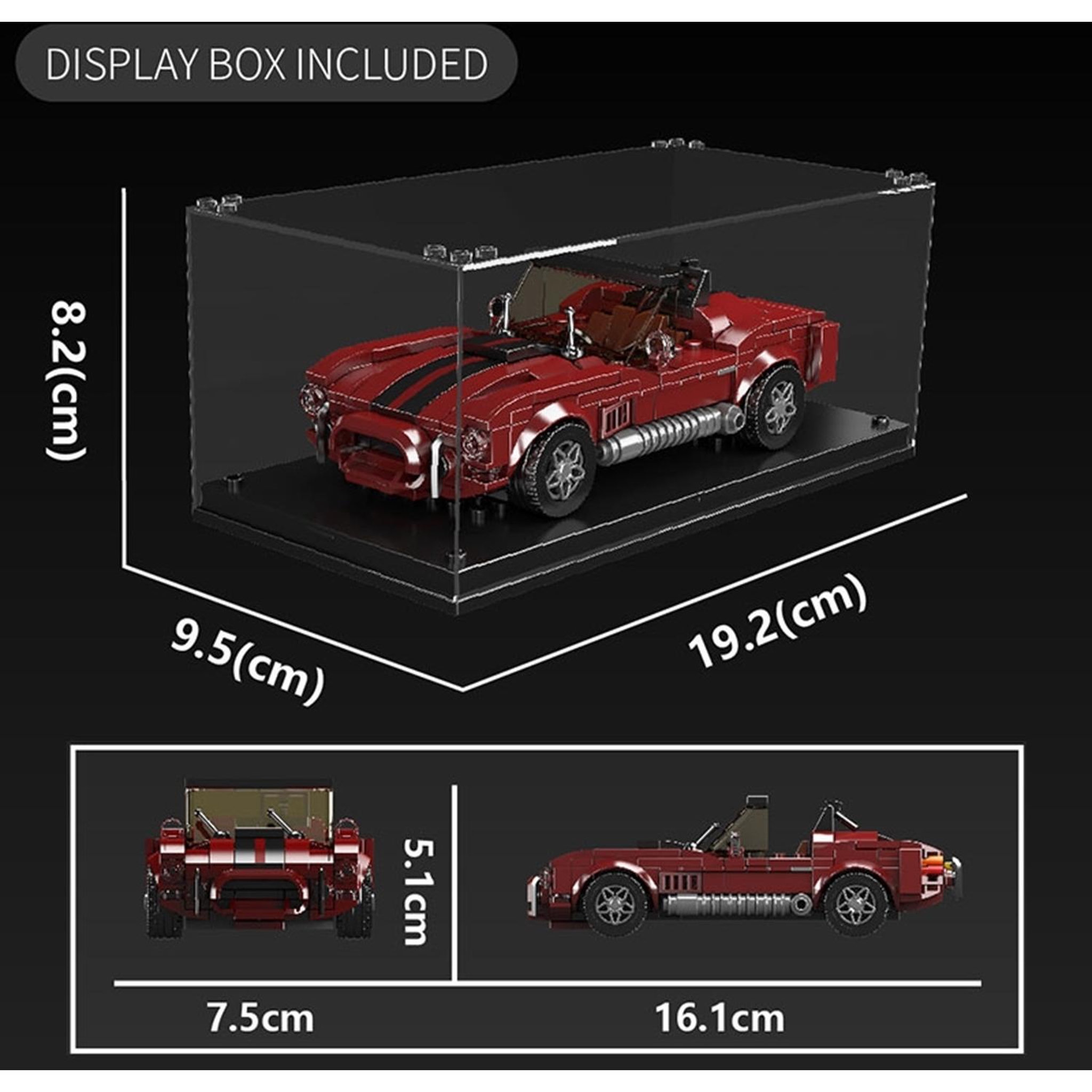 Voir la diapositive 4 : MOULD KING Shelby Cobra + Vitrine