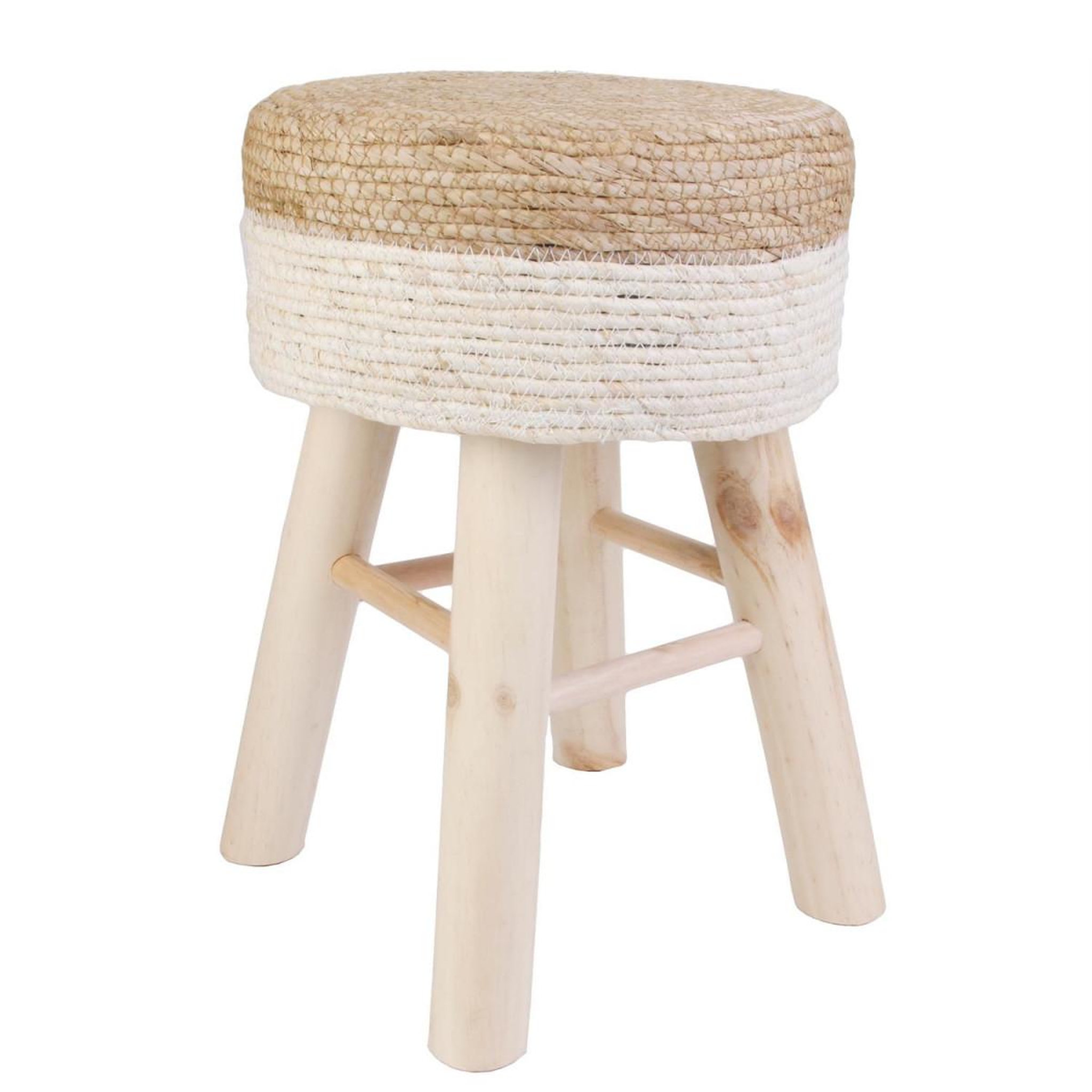 The Home Deco Factory Tabouret design en bois  lagoon  naturel
