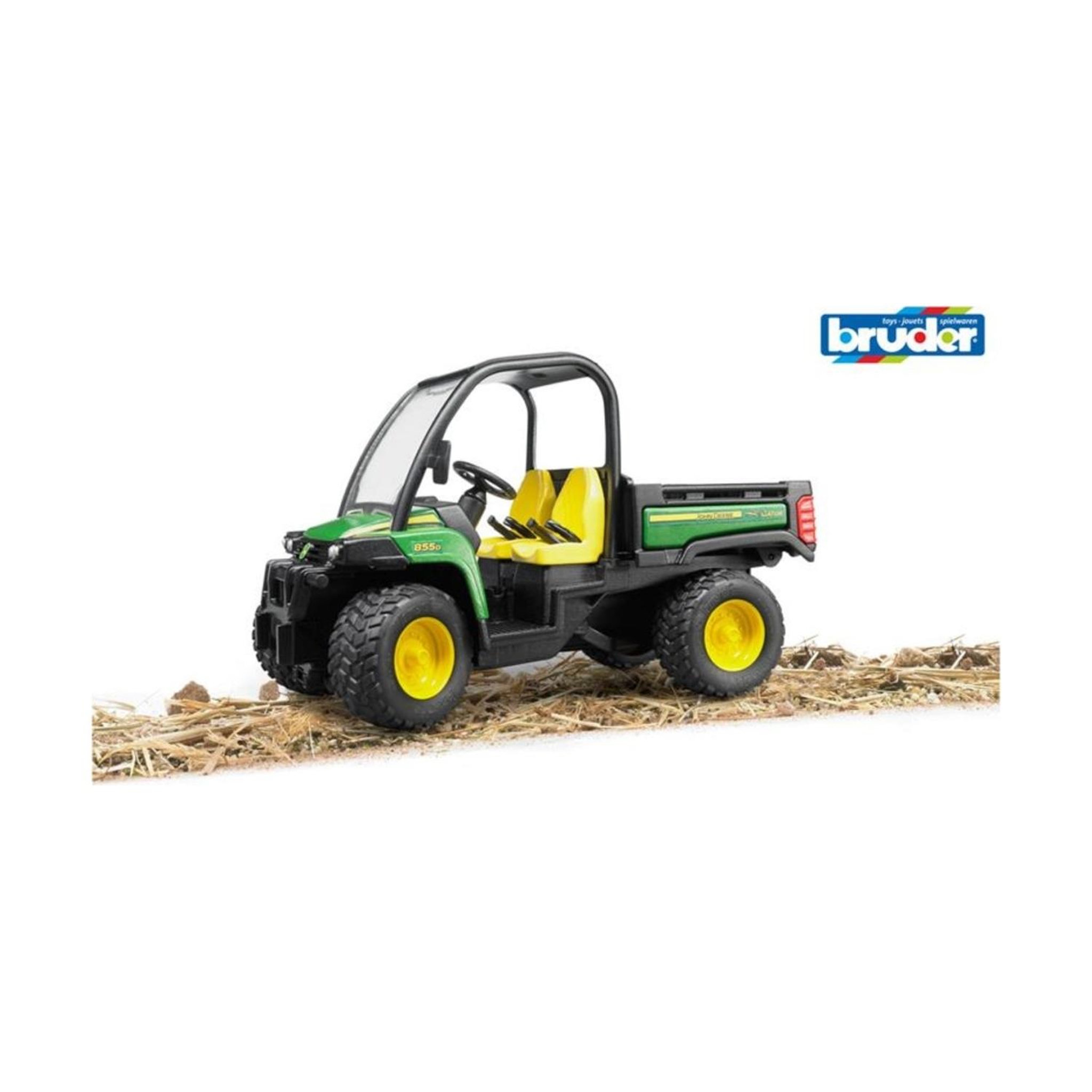 Voir la diapositive 2 : Bruder John Deere Gator XUV 855D