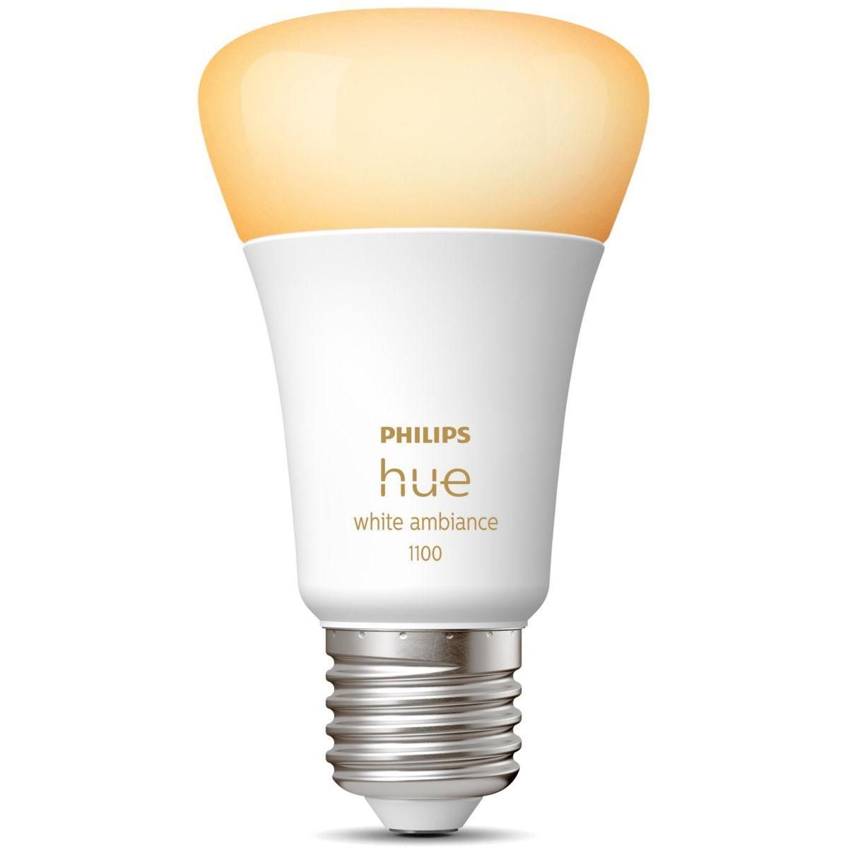 Philips Ampoule LED connectée HUE White Ambiance E27 75W