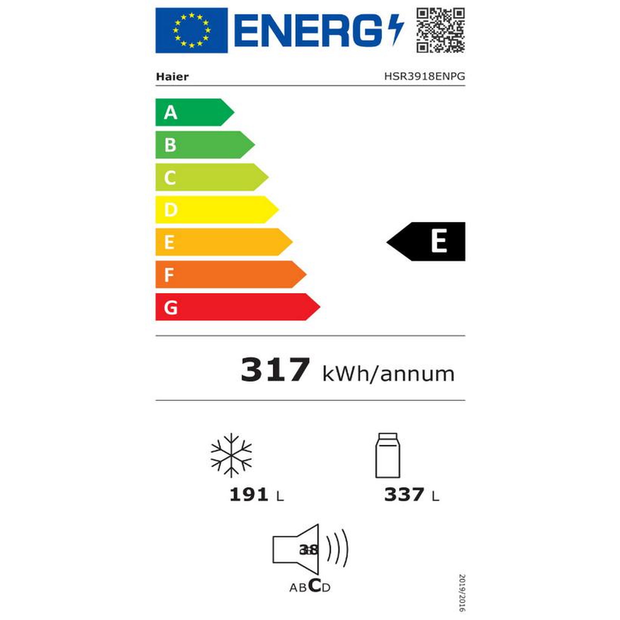 Voir la diapositive 2 : HAIER Réfrigérateur américain 91cm 528l ventilé - hsr3918enpg