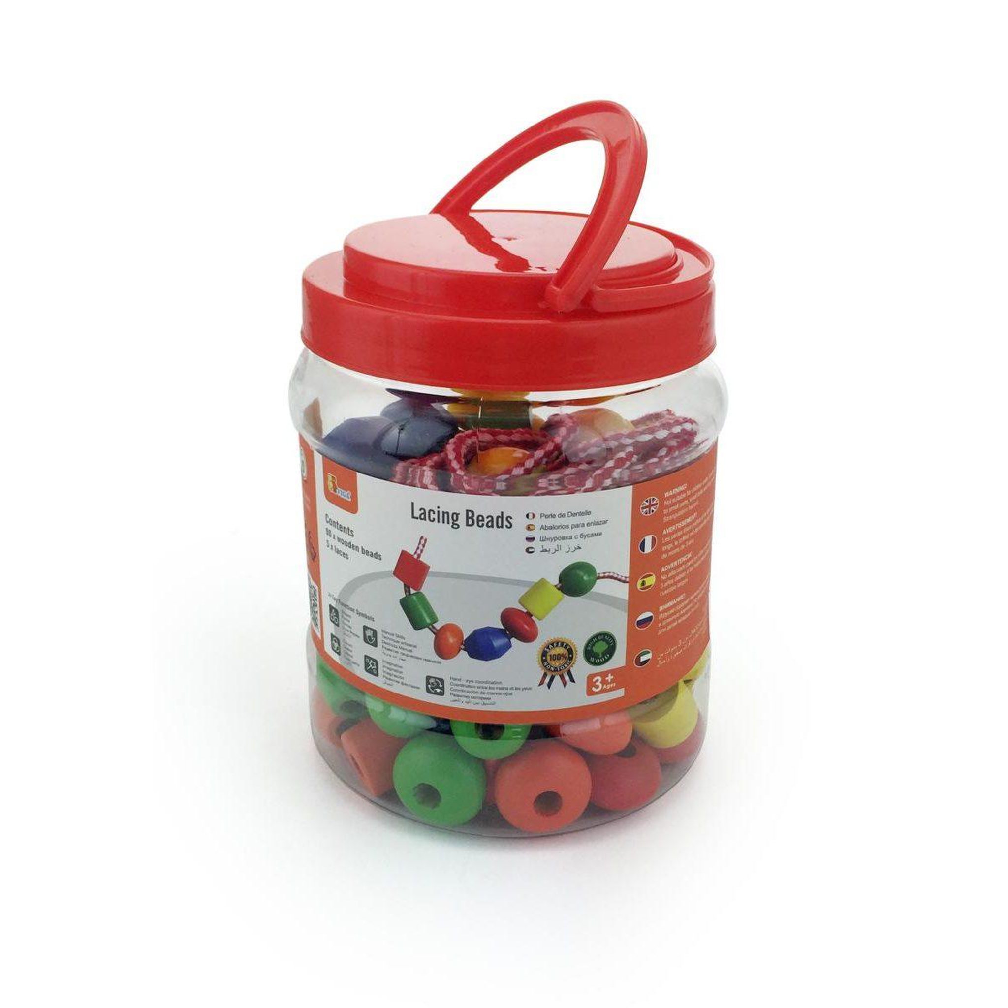 VIGA Perles à lacer 90pcs  58304