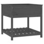 Voir la diapositive 2 : VIDAXL Jardiniere avec etagere Gris 82,5x82,5x81 cm Bois massif de pin