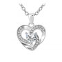 Voir la diapositive 1 : SC CRYSTAL Collier coeur SC Crystal orné de Zirconium