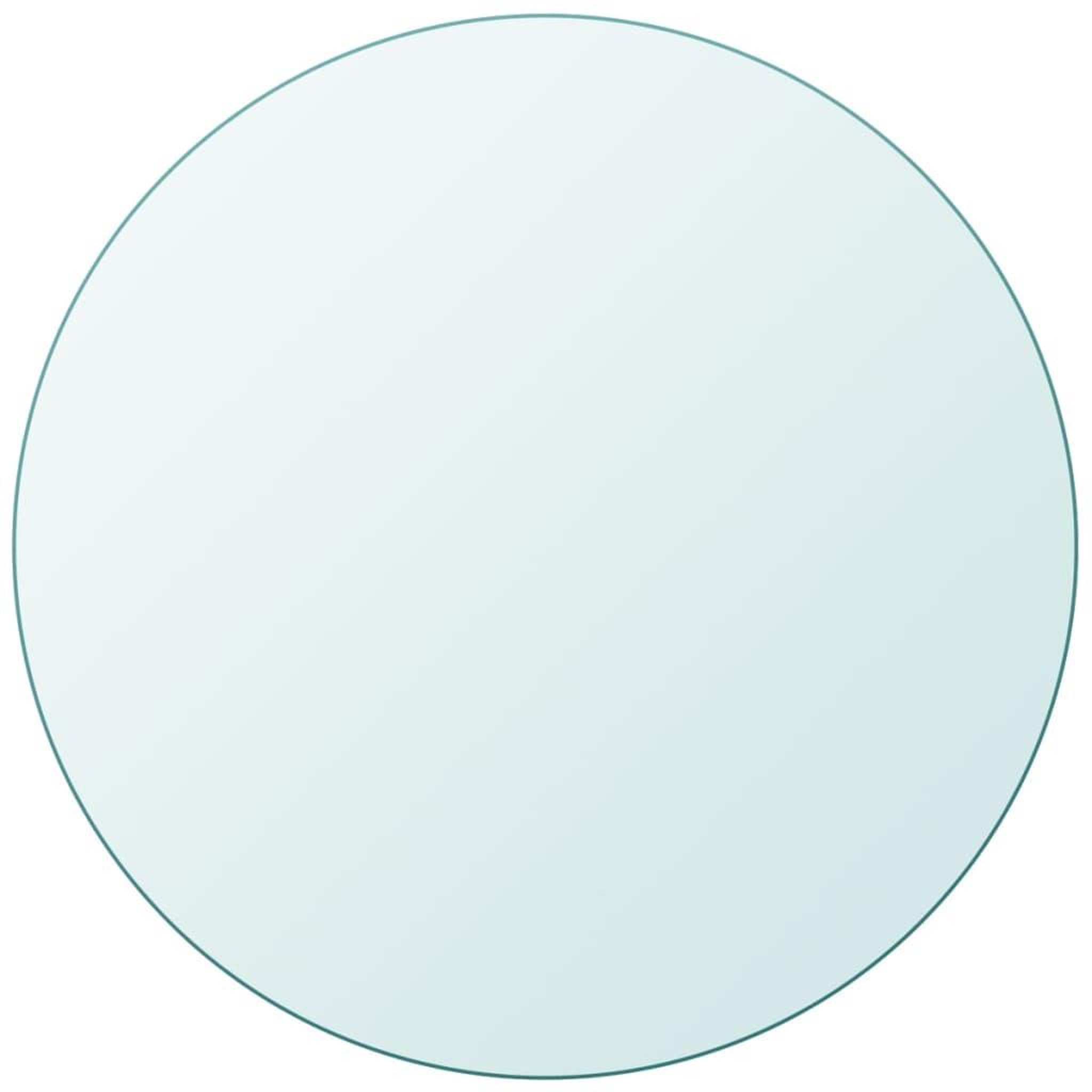 Voir la diapositive 1 : VIDAXL Dessus de table ronde en verre trempe 400 mm
