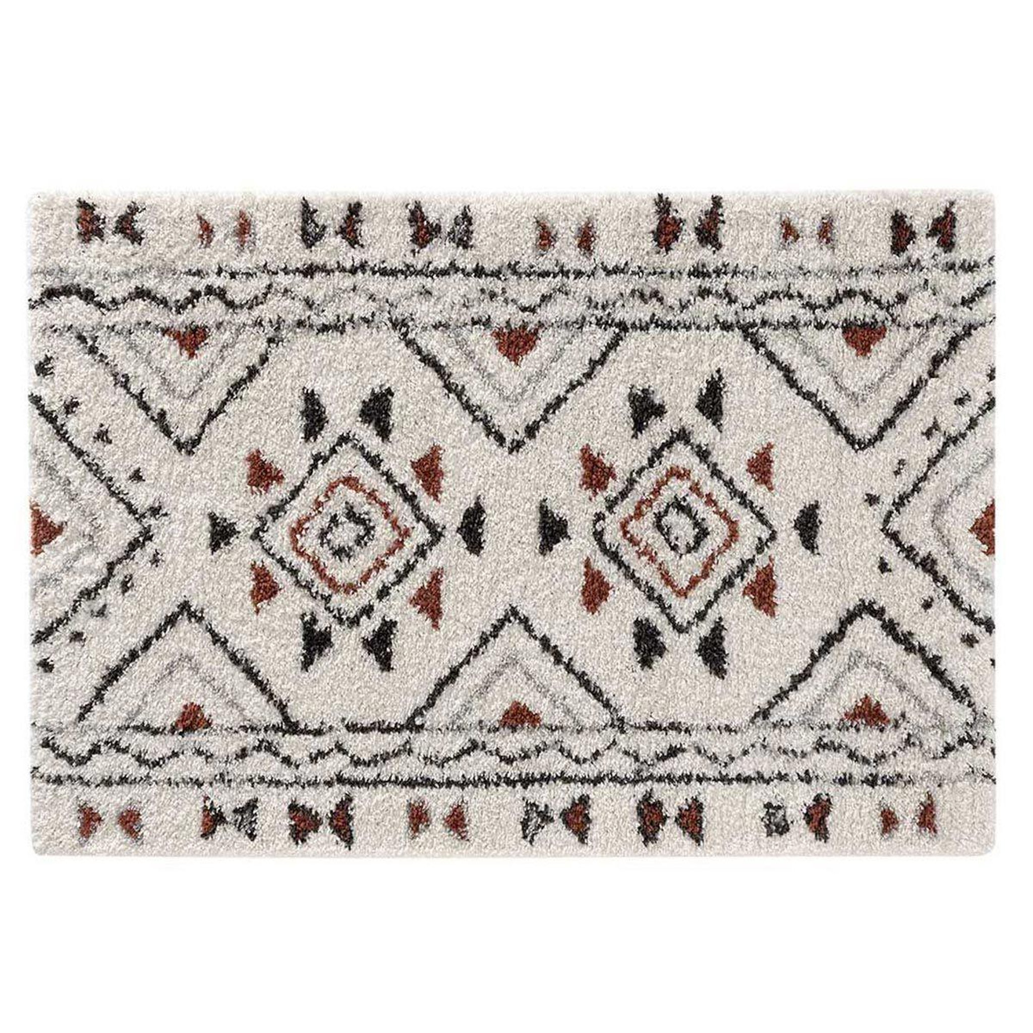 Douceur d'Intérieur Tapis déco à motifs  saharienne  60x110cm beige