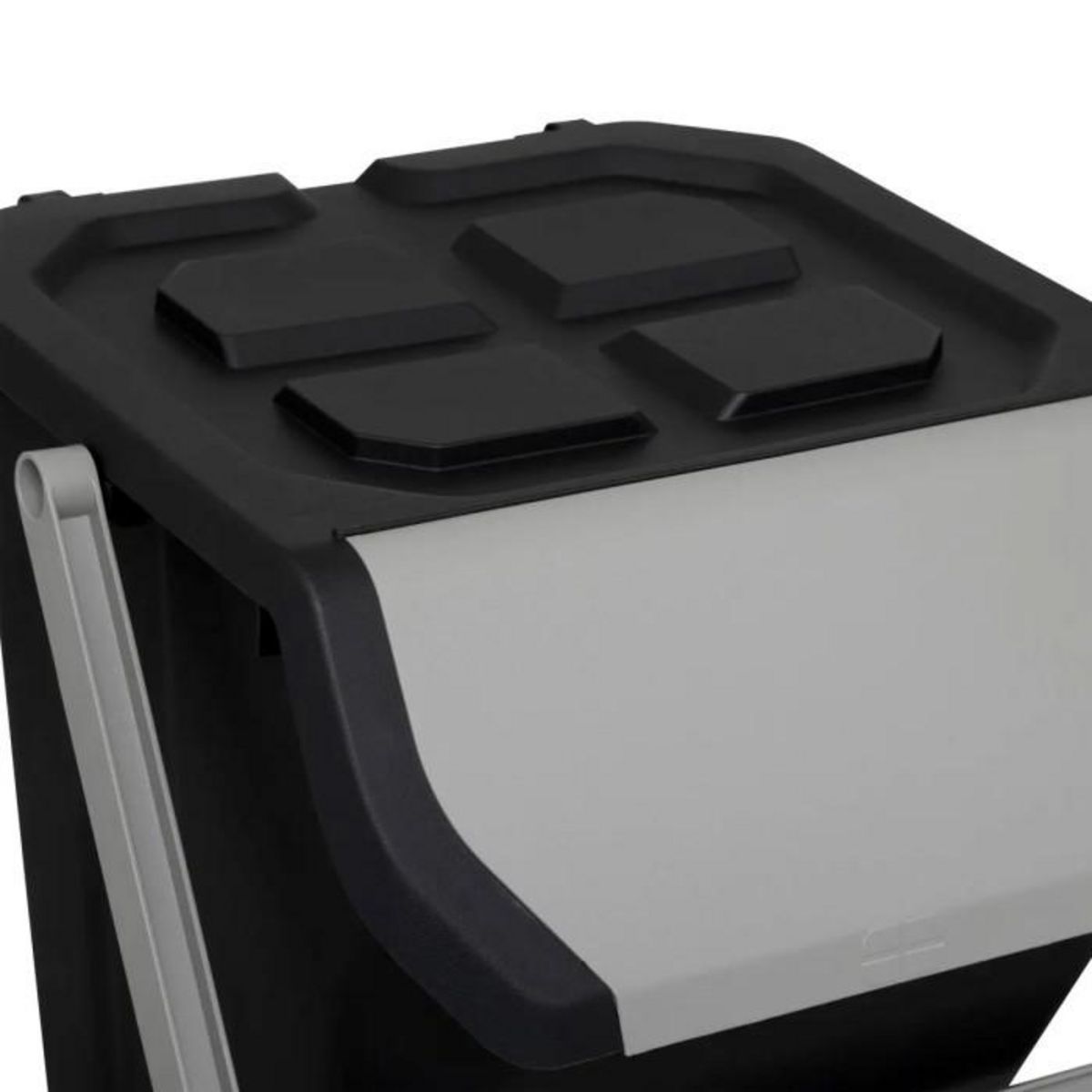 FIVE Poubelle de Tri  Empilable  24L Noir