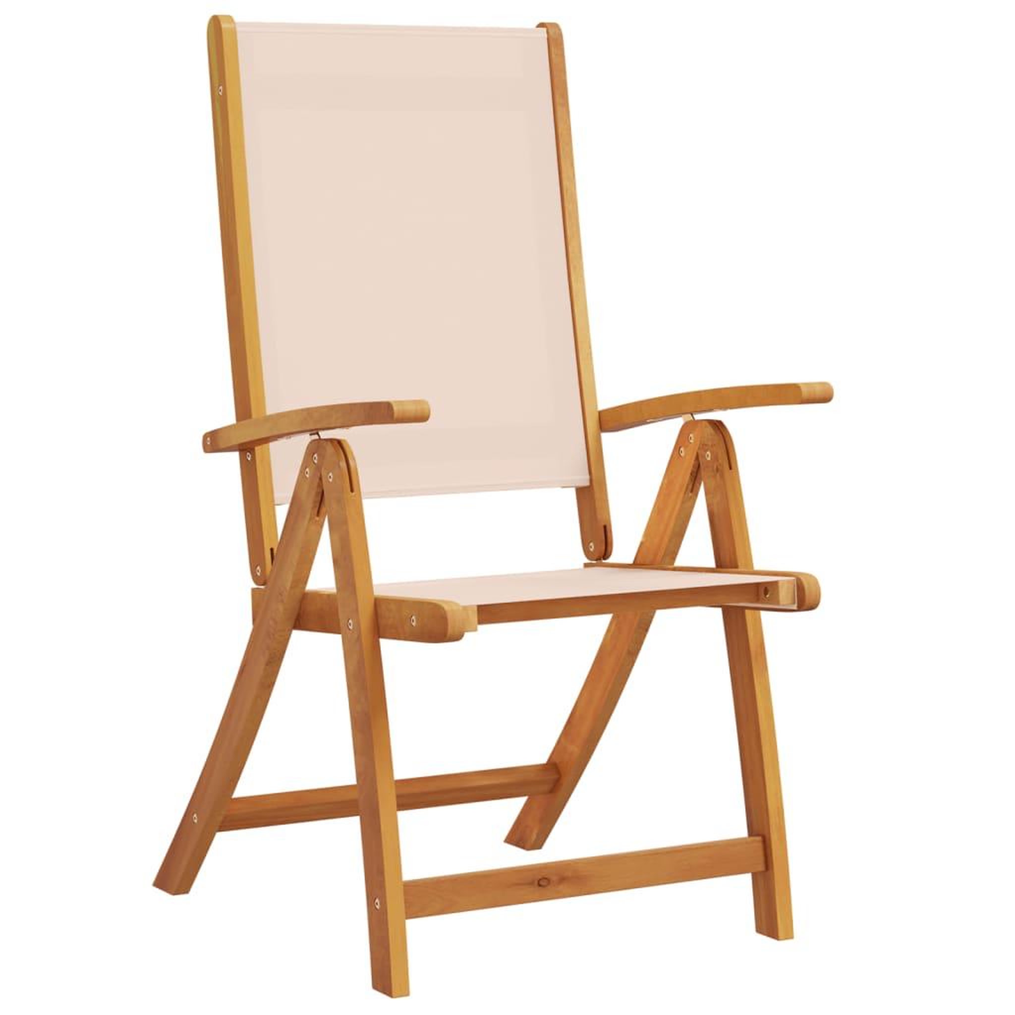 Voir la diapositive 3 : VIDAXL Chaises pliables de jardin lot de 4 bois d'acacia et textilene