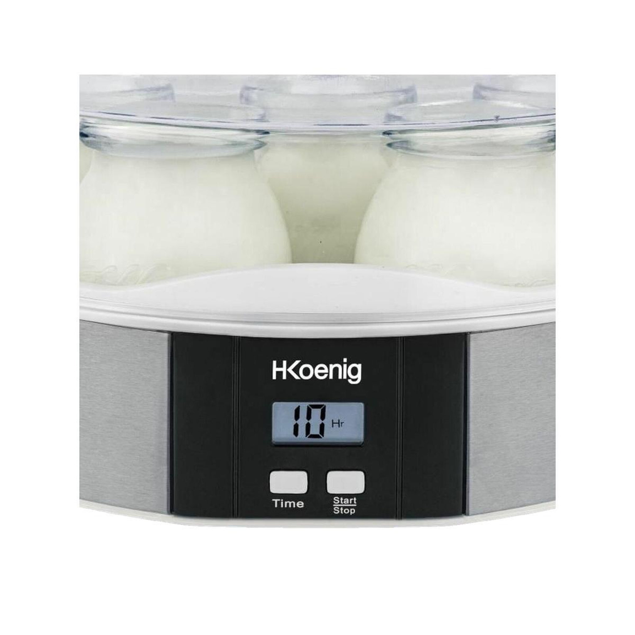 Voir la diapositive 3 : HKOENIG Yaourtière Hkoenig ELY70 acier inoxydable