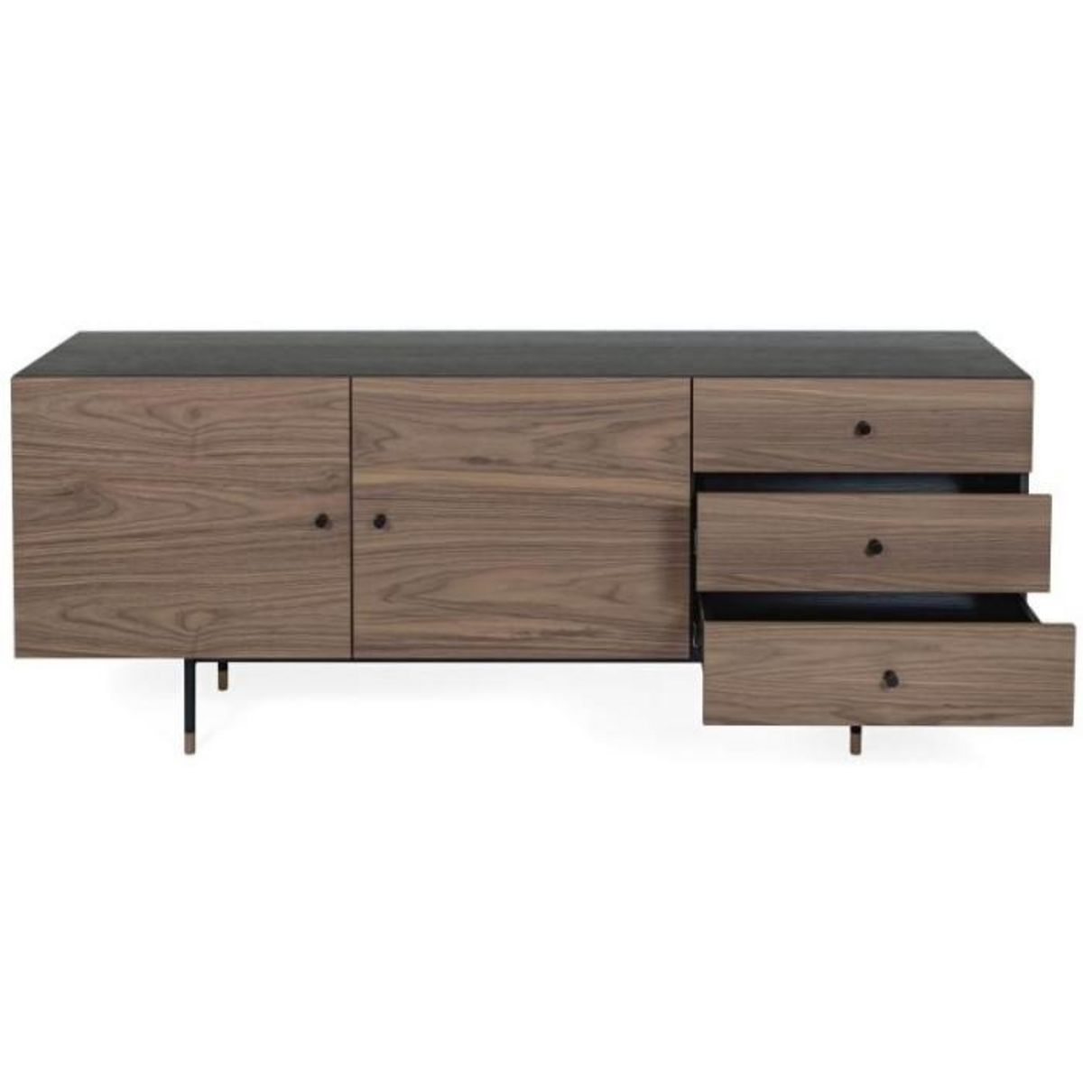 Paris Prix Buffet 2 Portes & 3 Tiroirs  Jugend  180cm Noyer