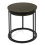 Voir la diapositive 5 : Paris Prix Lot de 2 Tables Gigognes  Mirage  40cm Noir & Or