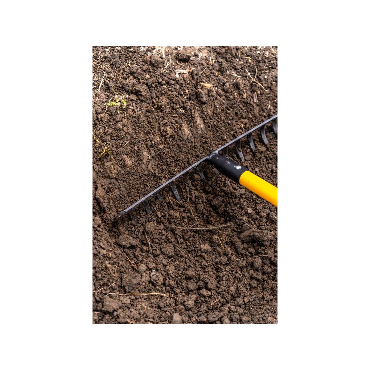 SUAN Râteau pour jardin - Suan - 14 dents - Manche en fibre de verre - Dimensions : 150 x 40 x 8,6 cm