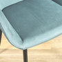 Voir la diapositive 3 : Paris Prix Lot de 2 Fauteuils Design  Giulia  85cm Bleu Canard