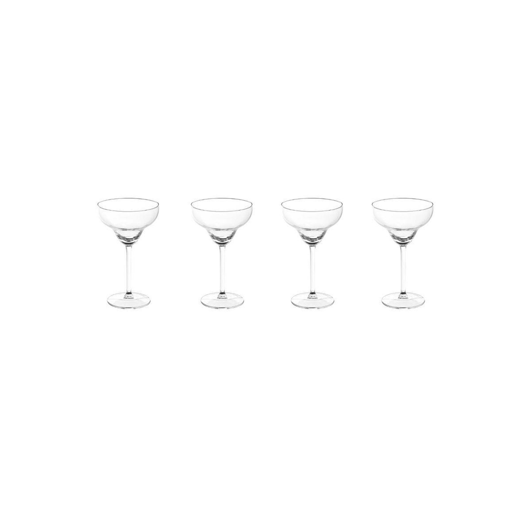 Voir la diapositive 2 : SECRET DE GOURMET Lot de 4 verres à cocktails  margarita  30cl transparent